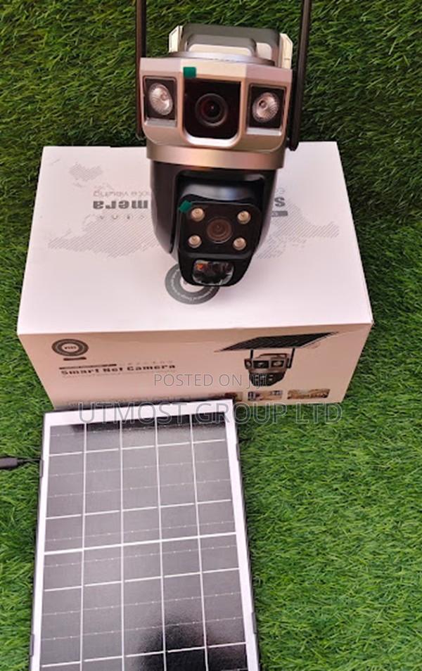 Solar 4g Outdoor Security Camera Dual Lens Clear Hd Video