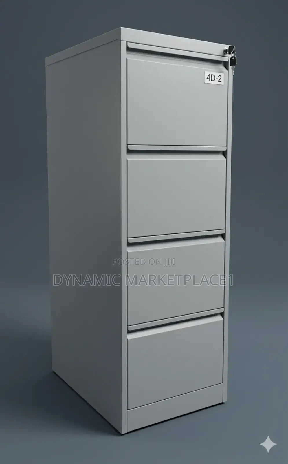 4-Drawer Vertical Steel Filing Cabinet