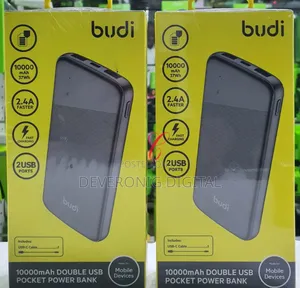 Budi Pb090b *10000mah* Double Usb Picket Power Bank