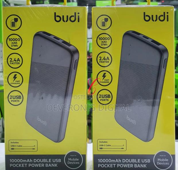 Budi Pb090b *10000mah* Double Usb Picket Power Bank