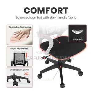 Mid-back Mesh Swivel Clerical Office Chair