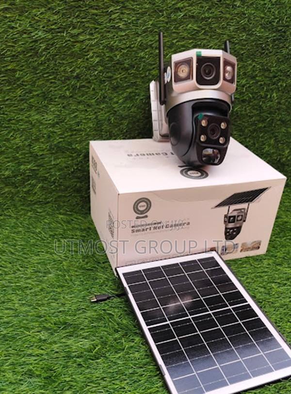 Solar Powered 4g Dual Lens Camera With Sim Card Support - main view