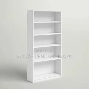 Customized 5-tier Wooden Shelving Bookshelf