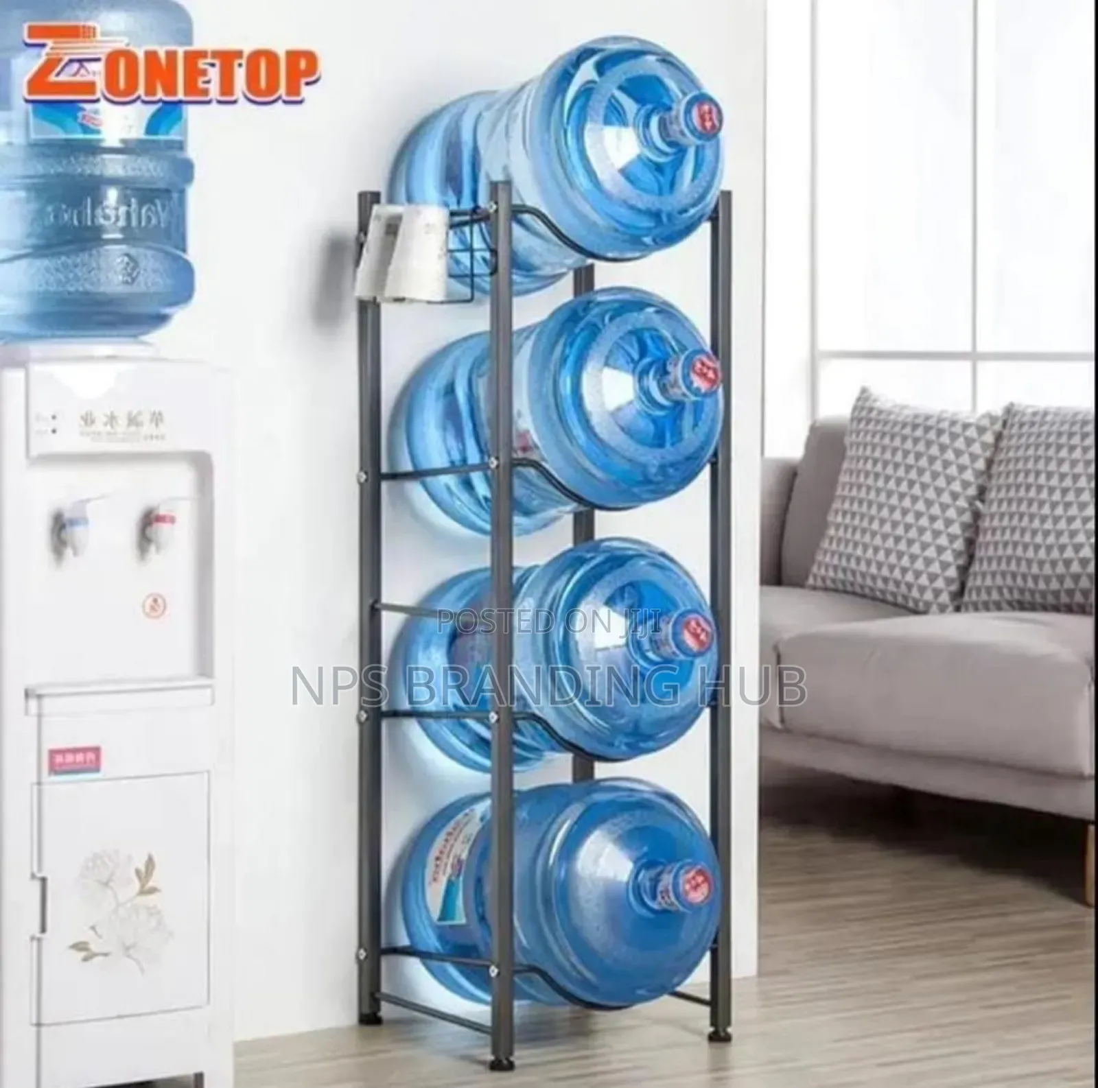 4 Layer Water Bottle Holder Rack Zn