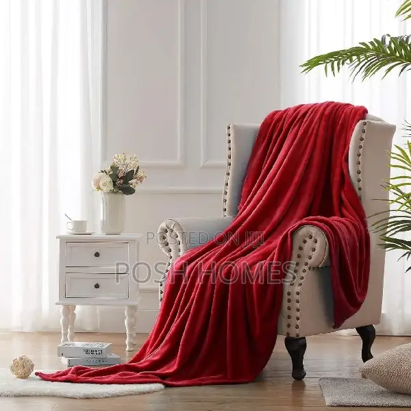 Wine Red Quality Throw Blankets