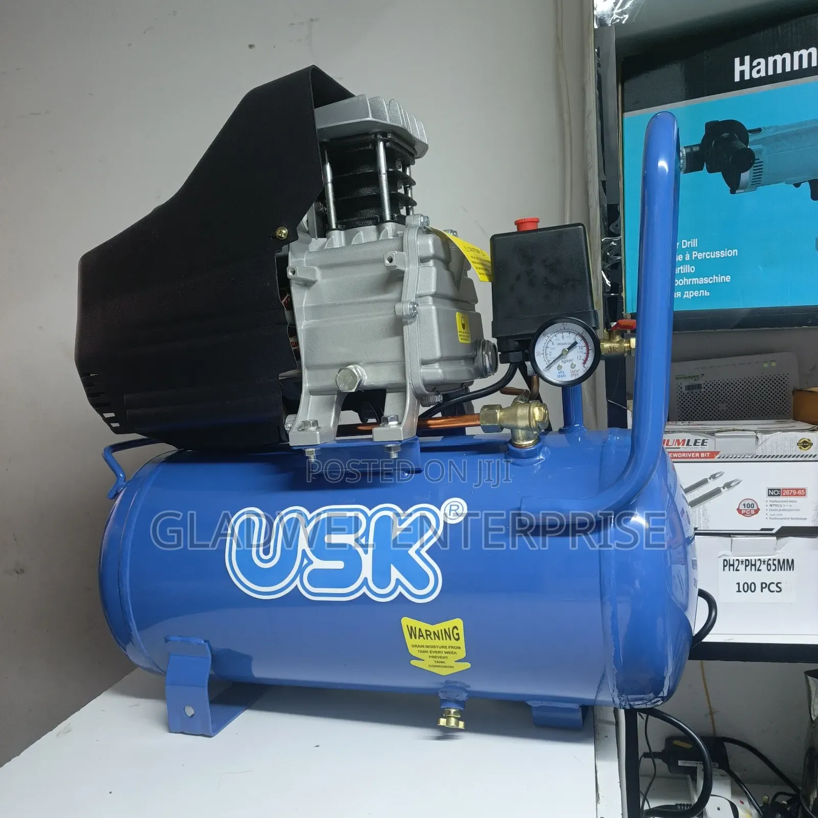 Usk Electric Air Compressor 25l Direct Drive