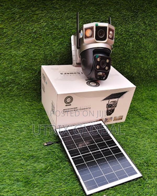 Solar Powered 4g Cctv Camera Dual Lens With Motion Detection