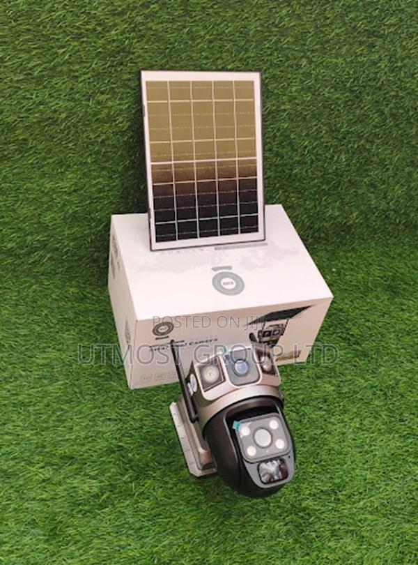Solar Powered 4g Security Camera Dual Lens for Home Protection - main view
