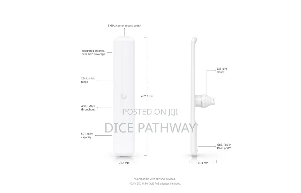 Unifi Airmax 5ghz Liteap Ac Access Point (Lap-120)