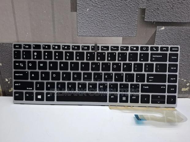 Replacement Us Keyboard For Hp Elitebook 840 G5 Silver Frame Backlit