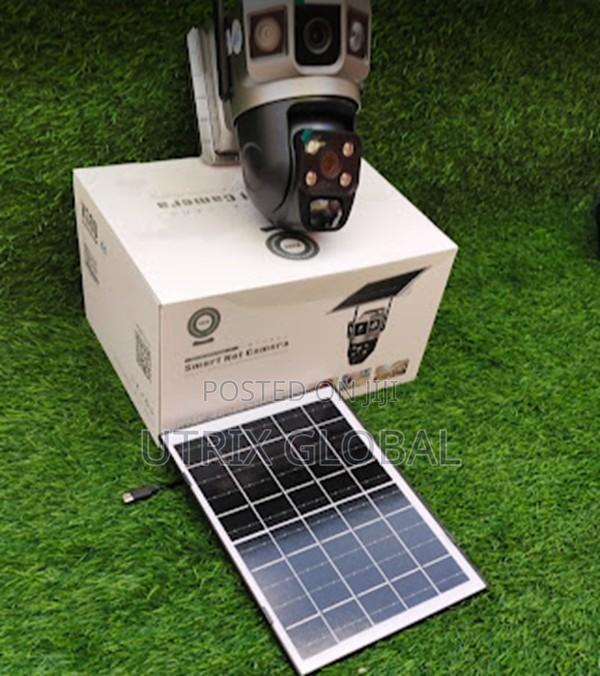 4g Sim Card Solar Camera Dual Lens Remote Viewing On Phone