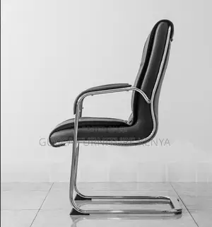 Executive Leather High-back Visitor's Chair