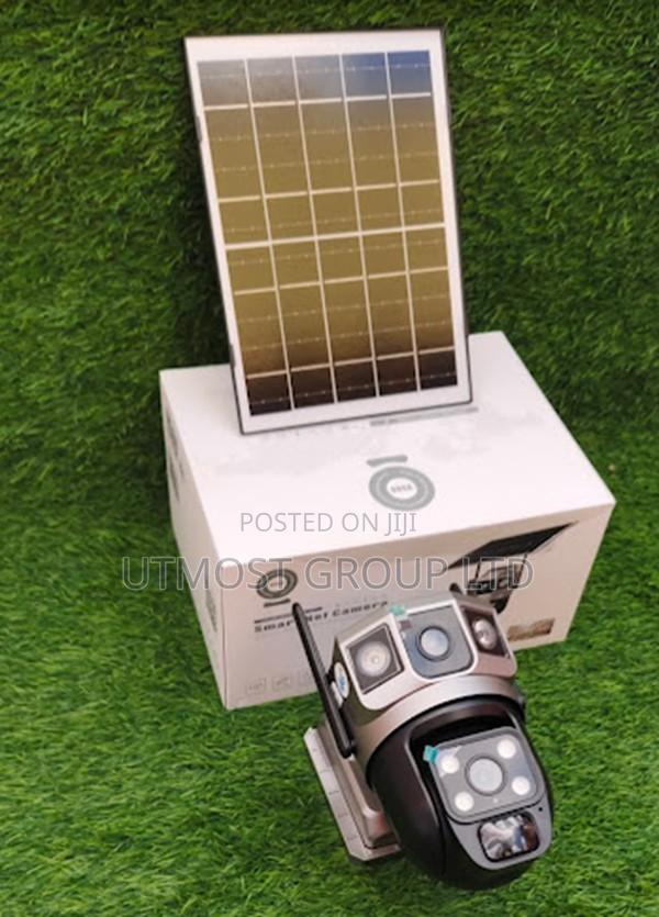 Solar 4g CCTV Security Camera Dual Lens Waterproof Outdoor