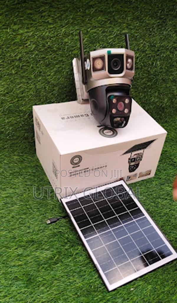 Solar Powered Dual Lens 4g Cctv Camera With Motion Alarm