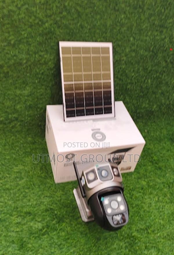 Solar 4g Outdoor CCTV Camera Dual Lens With Two Way Audio