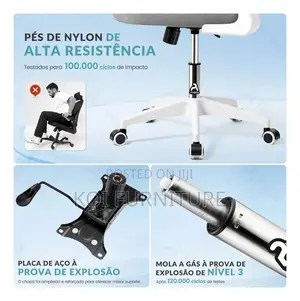 Office Chair; Ergonomic High Back Fabric Executive Office Seat