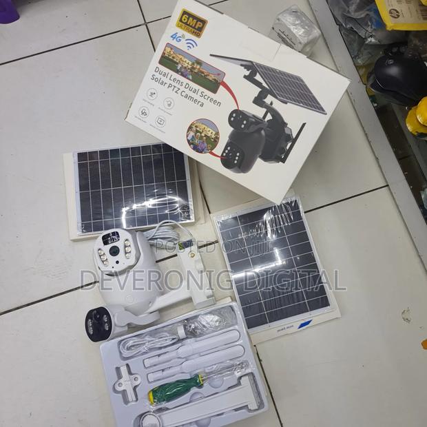 6mp Dual Lens Solar Cameras CCTV Camera