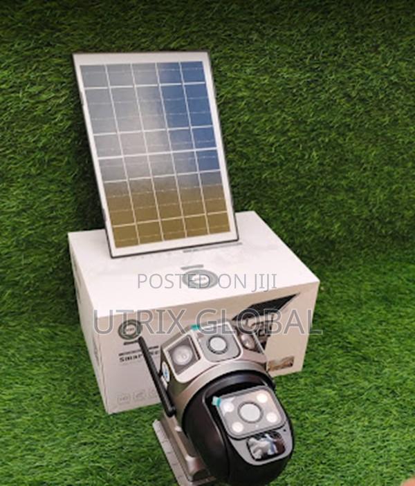 Solar 4g Outdoor Cctv Camera Dual Lens With Two Way Audio