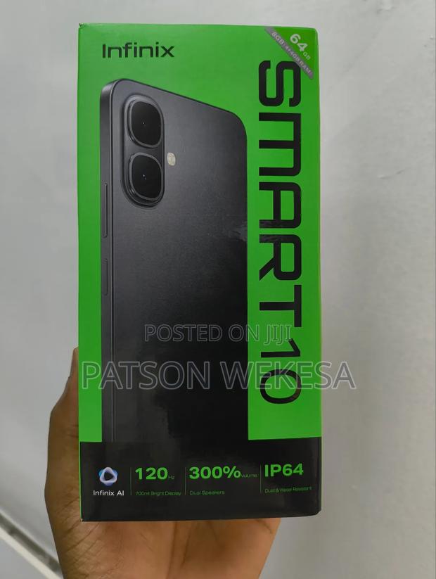 New Infinix Smart 10 64 GB Black