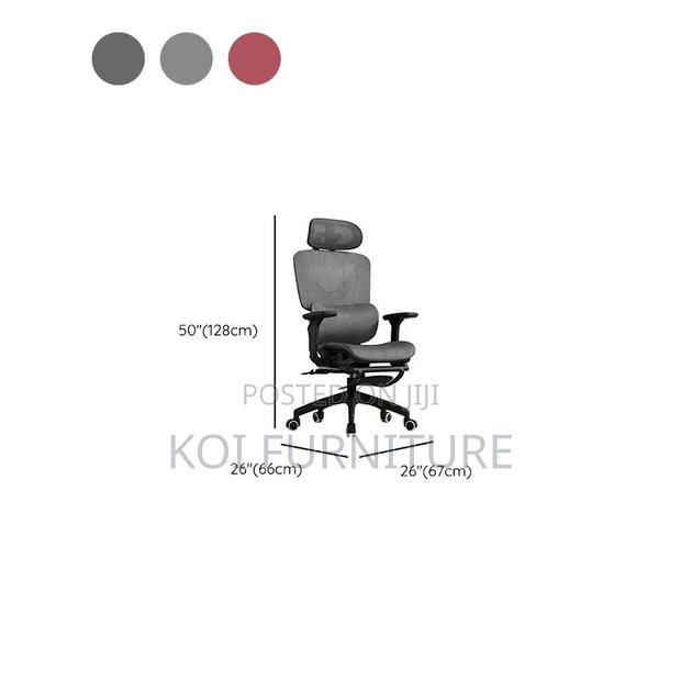 Office Chair; Orthopedic High Back Seat With Lumbar Support - thumbnail 5