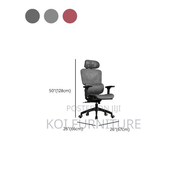 Office Chair; Orthopedic High Back Seat With Lumbar Support - thumbnail 4