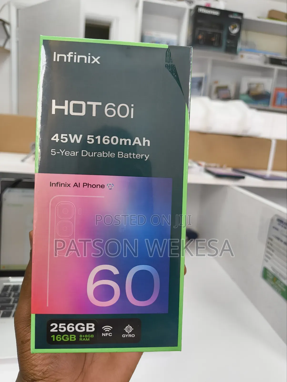 New Infinix Hot 60i 256 GB Silver