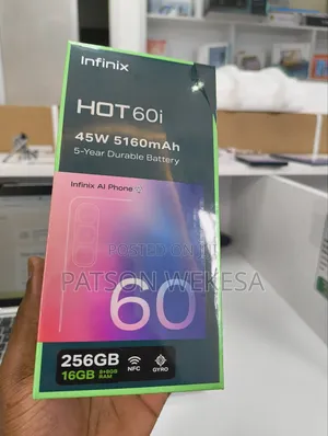 New Infinix Hot 60i 256 GB Silver
