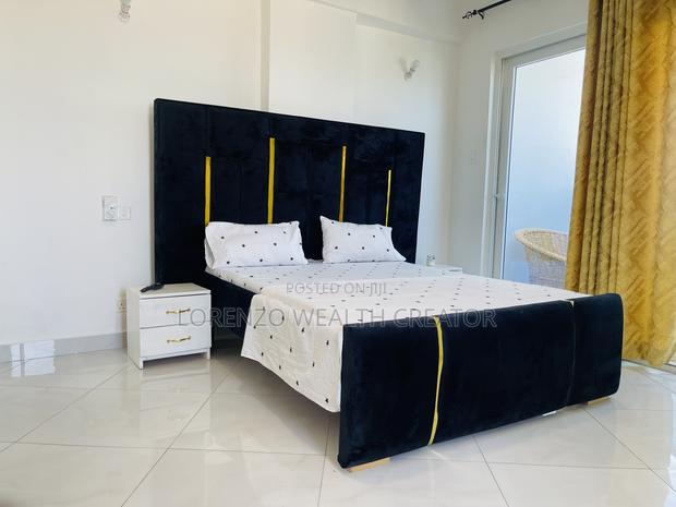 Modern Black Bed Frame With Mattress 5 by 6 Oversized - thumbnail 8