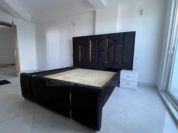 Modern Black Bed Frame With Mattress 5 by 6 Oversized - thumbnail 5