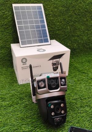 Dual Lens Solar 4g Security Camera With Floodlight and Phone App - thumbnail 2