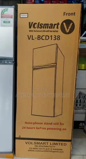138 Litres Volsmart Top Freezer - Double Door Fridge