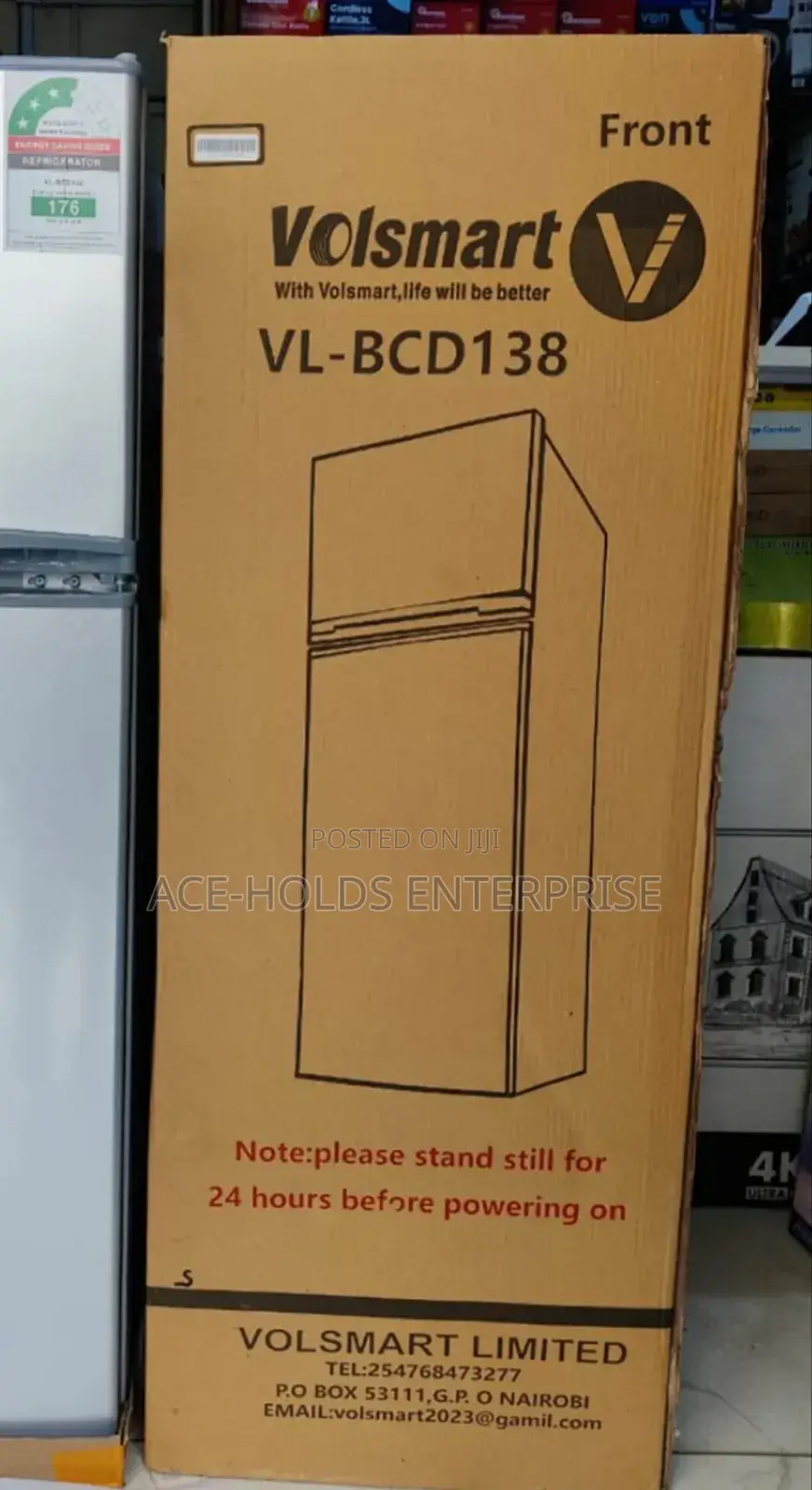 138 Litres Volsmart Top Freezer - Double Door Fridge