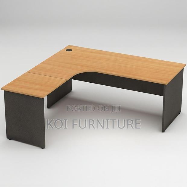 Office Desk; Curved Executive Home Office Desk - thumbnail 3