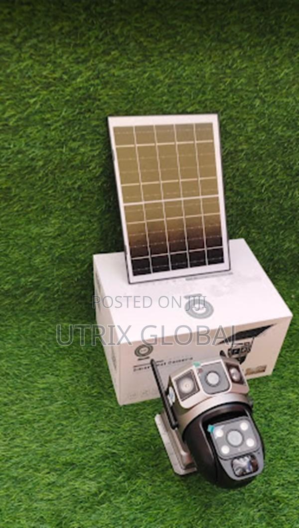 Solar 4g Cctv Security Camera Dual Lens Waterproof Outdoor