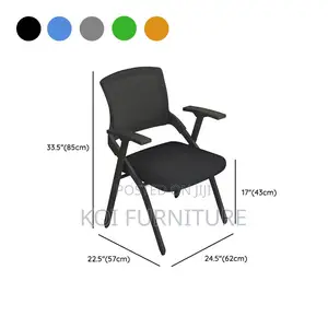 Office Chair; Mid Backrest School Office Chair With Writing Pad