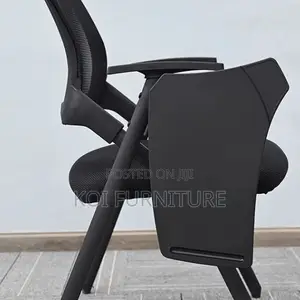 Office Chair; Mid Backrest School Office Chair With Writing Pad