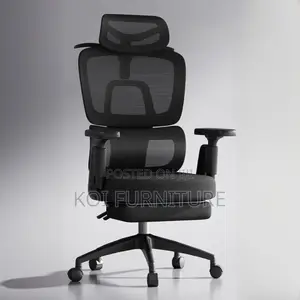 Office Chair; Ergonomic High Back Swivel Chair With Footrest