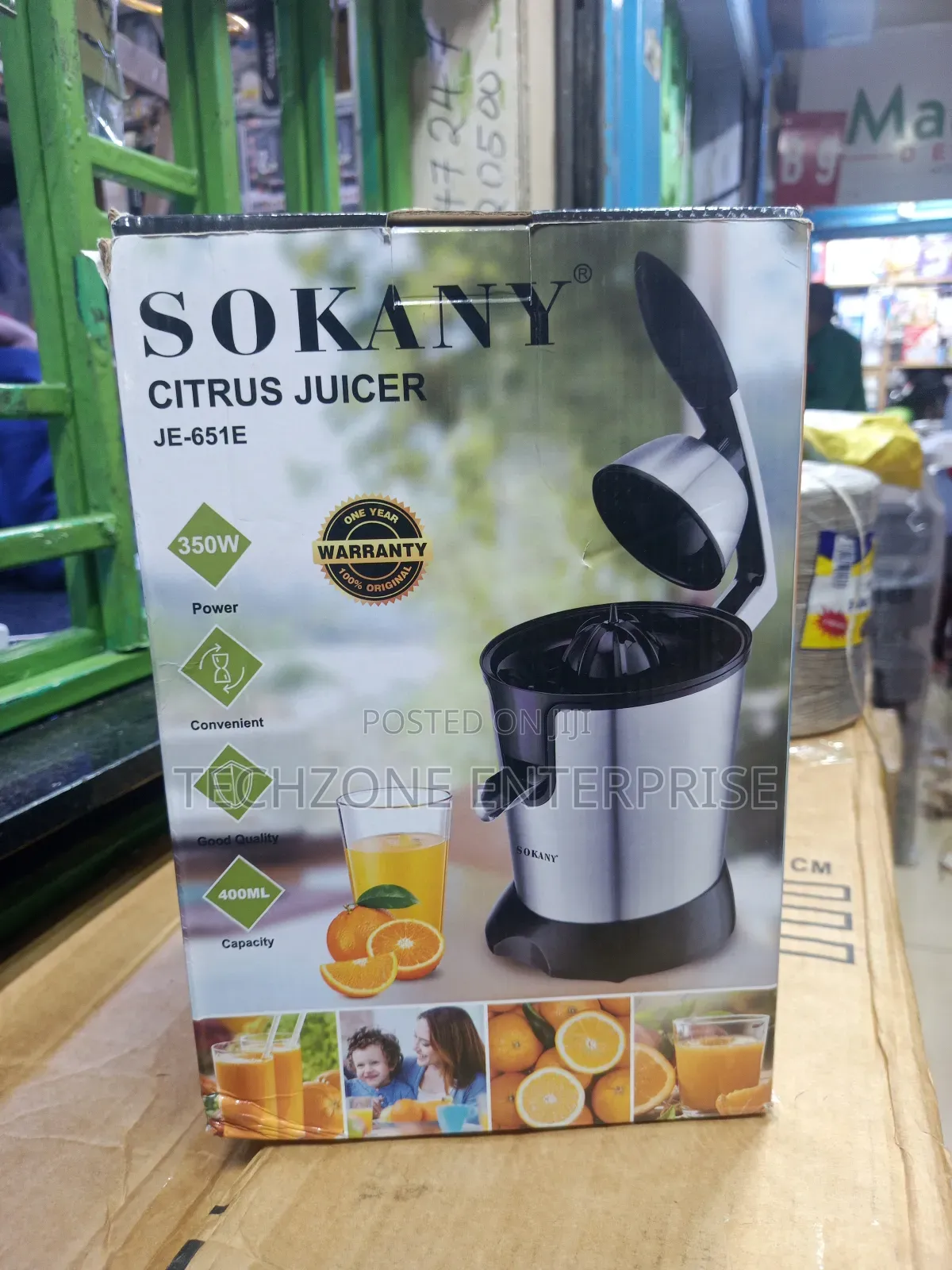 Sokany Citrus Juicer With Spiral Cone Shape 