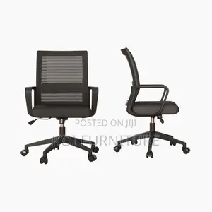 Office Chairs; Mid Backrest Ergonomic Fabric Seat