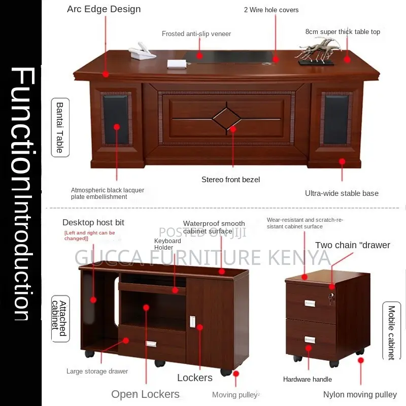 1.6 Meters Executive L-shaped Director's Table