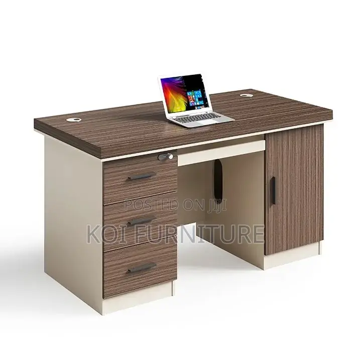 Office Desk; 1400mm Executive Advanced Desk With Lockable Drawers