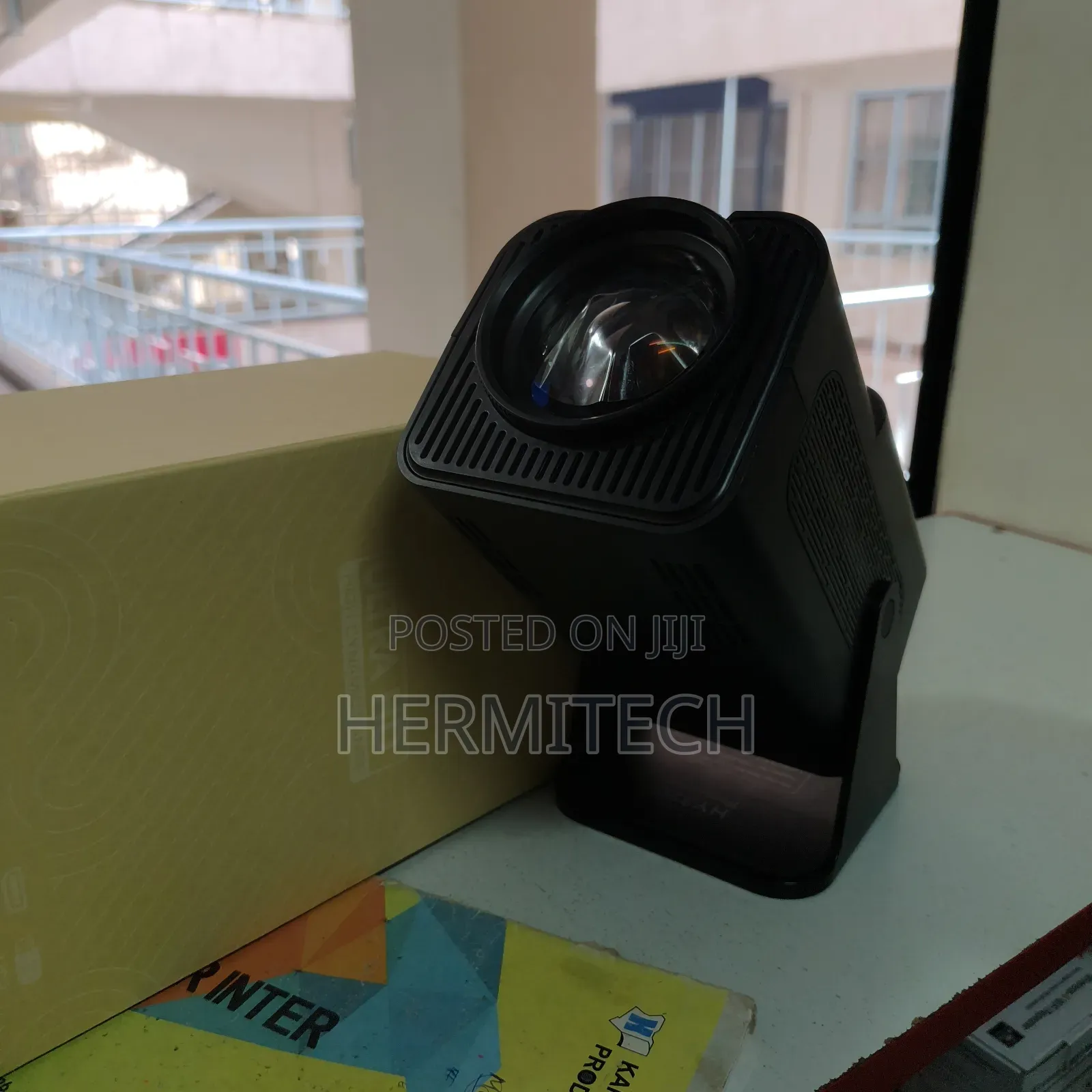 Led Projector 1080p Wifi 6 180 Degree Rotation Smart Projector 