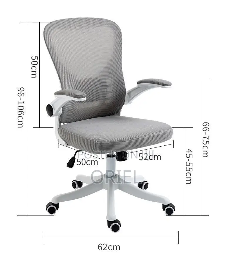Office Chair : Adjustable Lumbar Support Home Office Swivel Chair