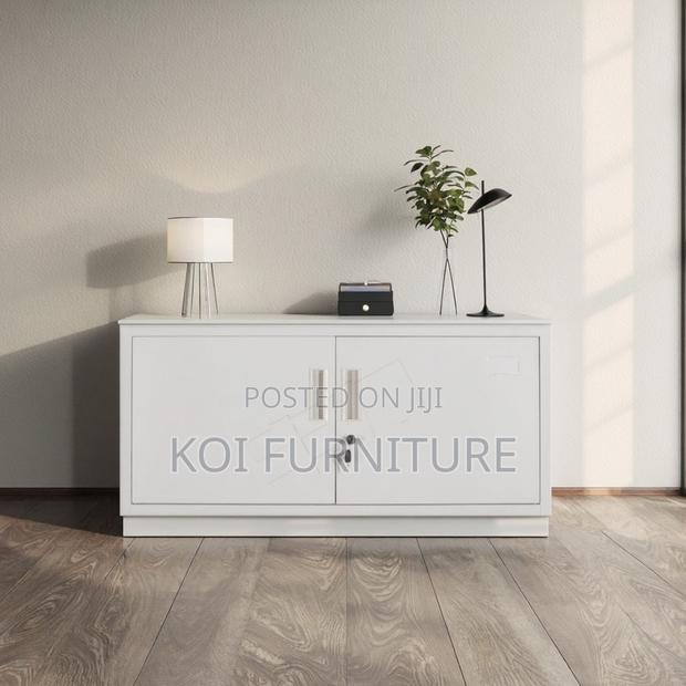 Office Cabinet; 2 Doors Steel Gray Office Cabinet - main view