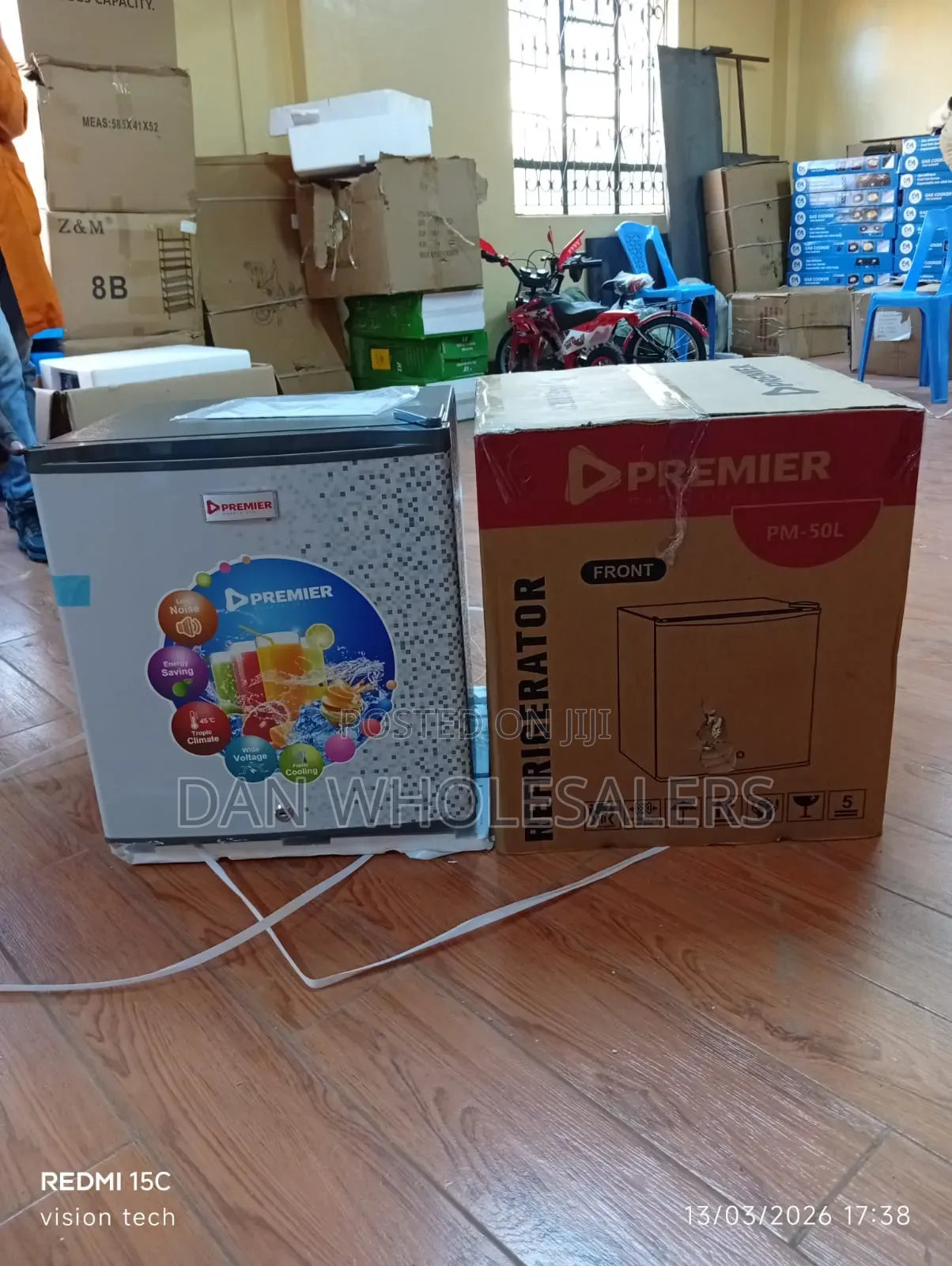 Premier 50l Mini Fridge Compact Cooling for Bedroom Office