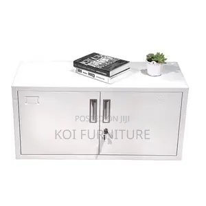 Office Cabinet; 2 Doors Steel Gray Office Cabinet
