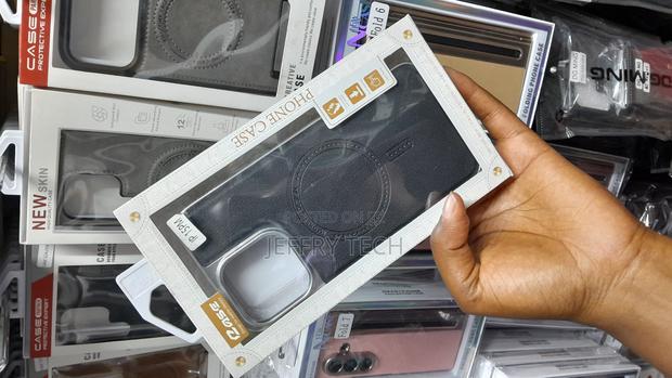 Jiar Leather Case for iPhone 15 Pro Max Magsafe Compatible Plated Case - thumbnail 2