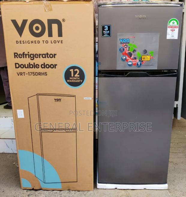 Von 175l.Double Door Fridge