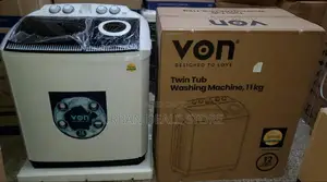Von 11kg Twin Tub Washing Machine – White