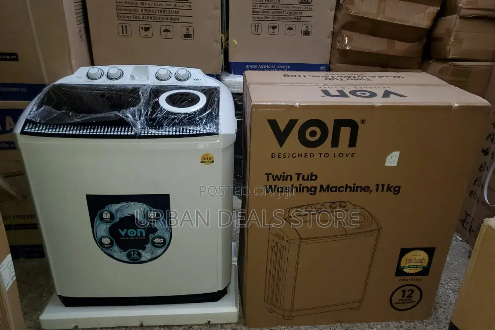 Von 11kg Twin Tub Washing Machine